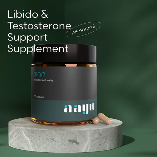 Aayu All Natural Testosterone Support Supplement For Men - Old