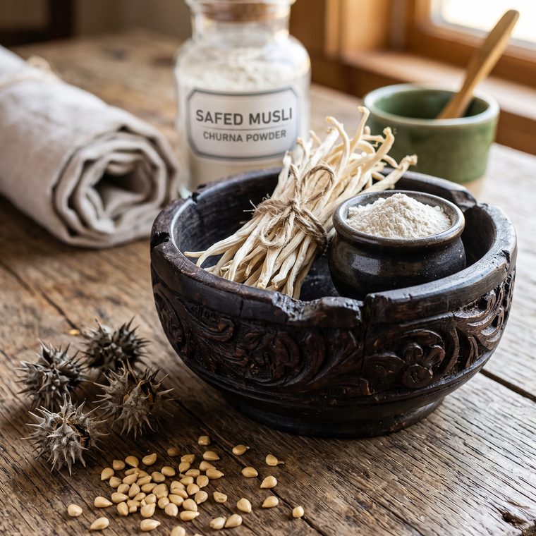 Safed Musli, raw ingredient